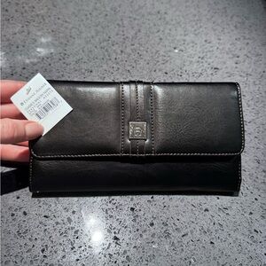 Vintage Etienne Aigner Black Nappa Leather Wallet